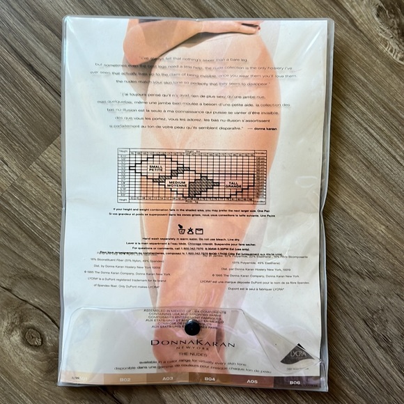 Donna Karan New York The Nudes Hosiery Tights Pantyhose - Picture 3 of 5